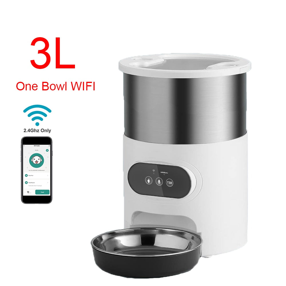 Smart APP Pet Feeder Cat And Dog Food Automatic Dispenser