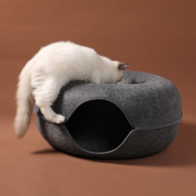 Felt Pet Cat House Cat Tunnel Bed