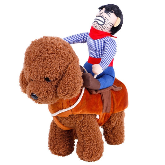 Cowboy Rider Dog Costume: Perfect for Halloween and Parties!