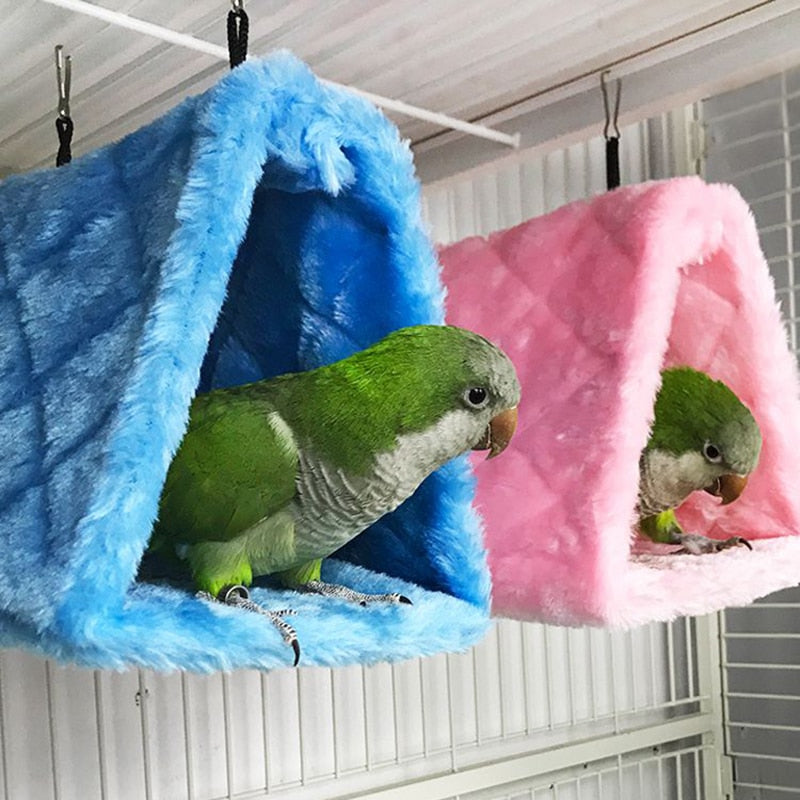 Fuzzy Bird Hanging Hammock