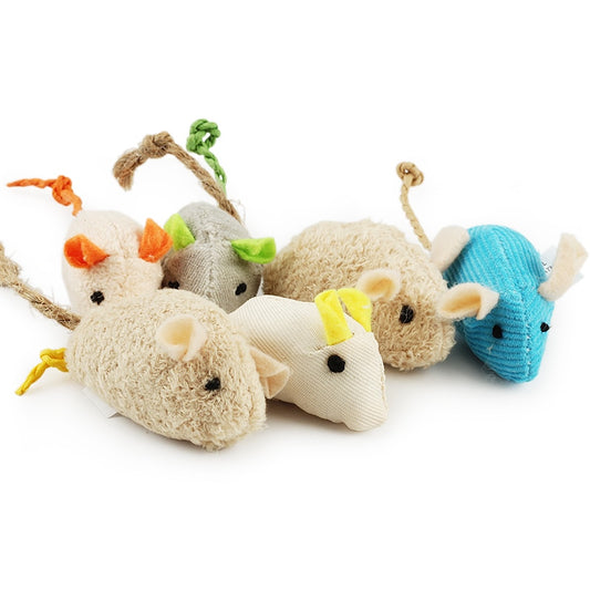 6pcs Mix Pet Toy Catnip Mice Cats Toys Fun Plush