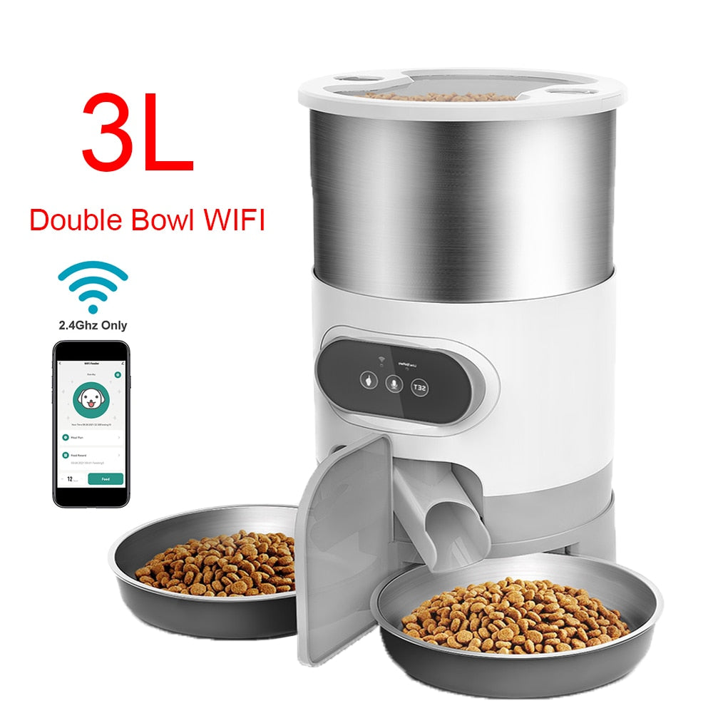 Smart APP Pet Feeder Cat And Dog Food Automatic Dispenser