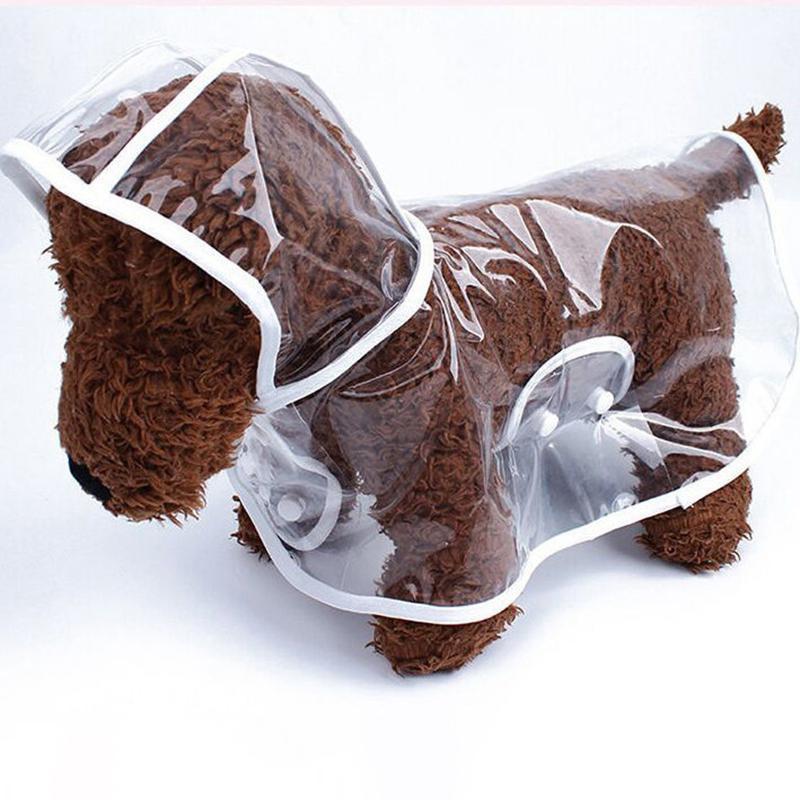 Pet Dog Puppy Transparent Rainwear Raincoat