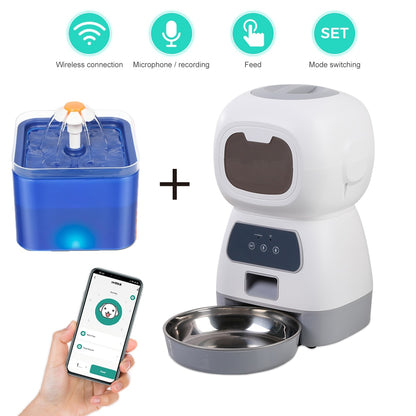 3.5L Automatic Pet Feeder WiFi APP Smart Timed Dosing Feeder